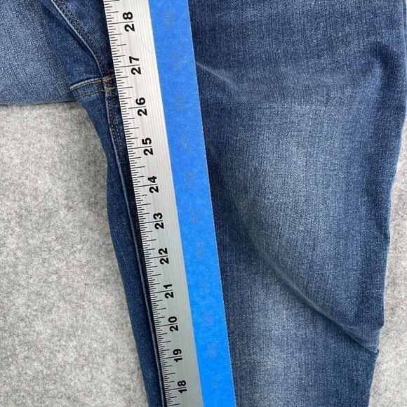 Spanx Distressed Ankle Skinny Jeans Women's Size Medium Blue Distressed 20203R - Picture 6 of 10